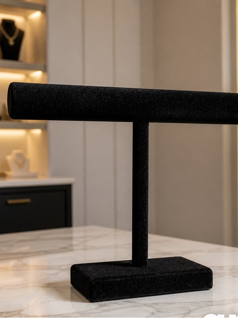 Black Velvet Jewelry Stand 12”